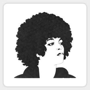 Angela Davis Freed By The People Sticker